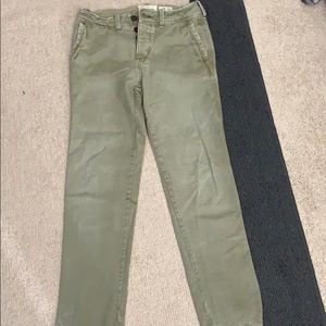 Olive green Abercrombie & Fitch Chinos